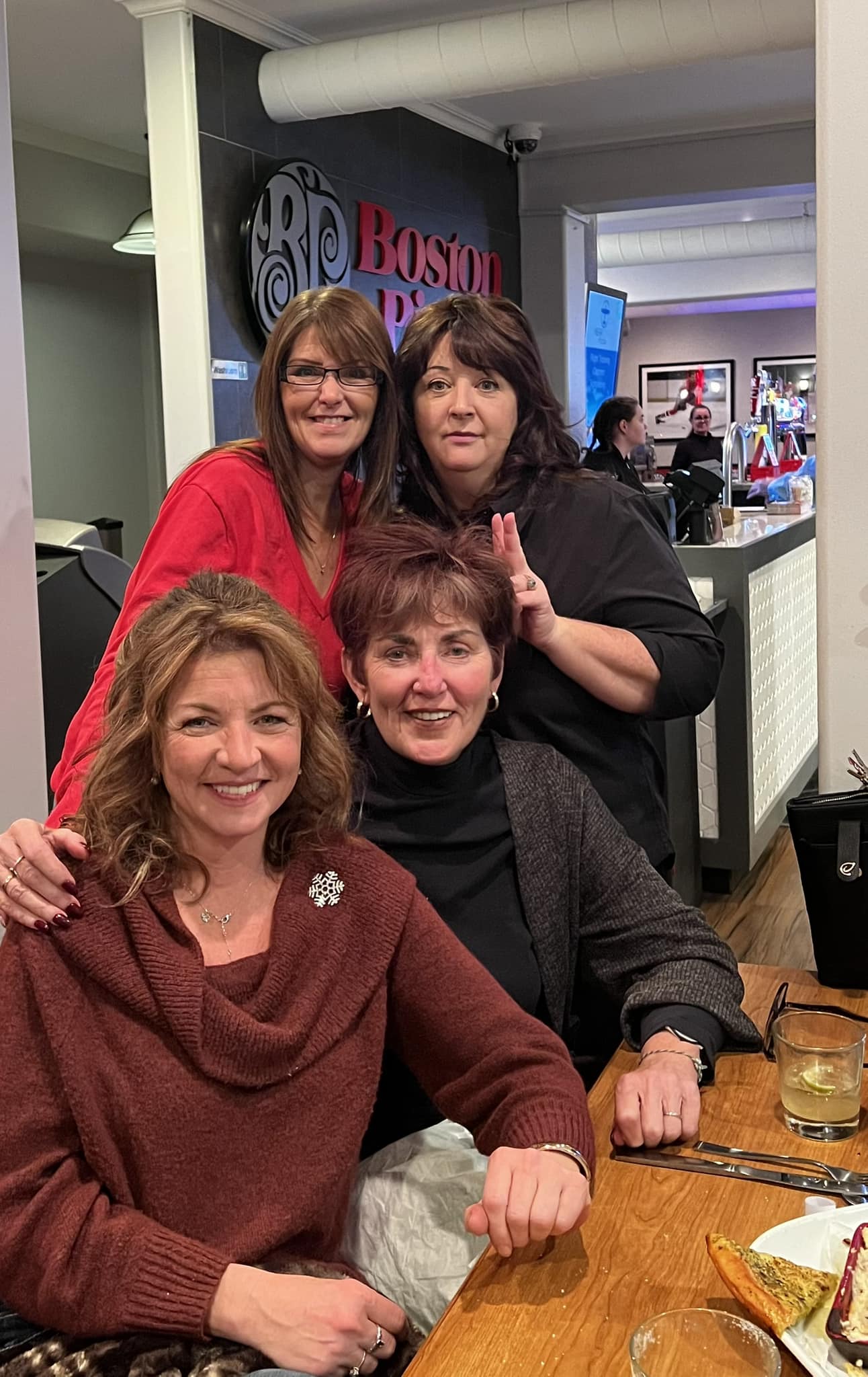 The Maryjo's Hair Design team out for a staff dinner